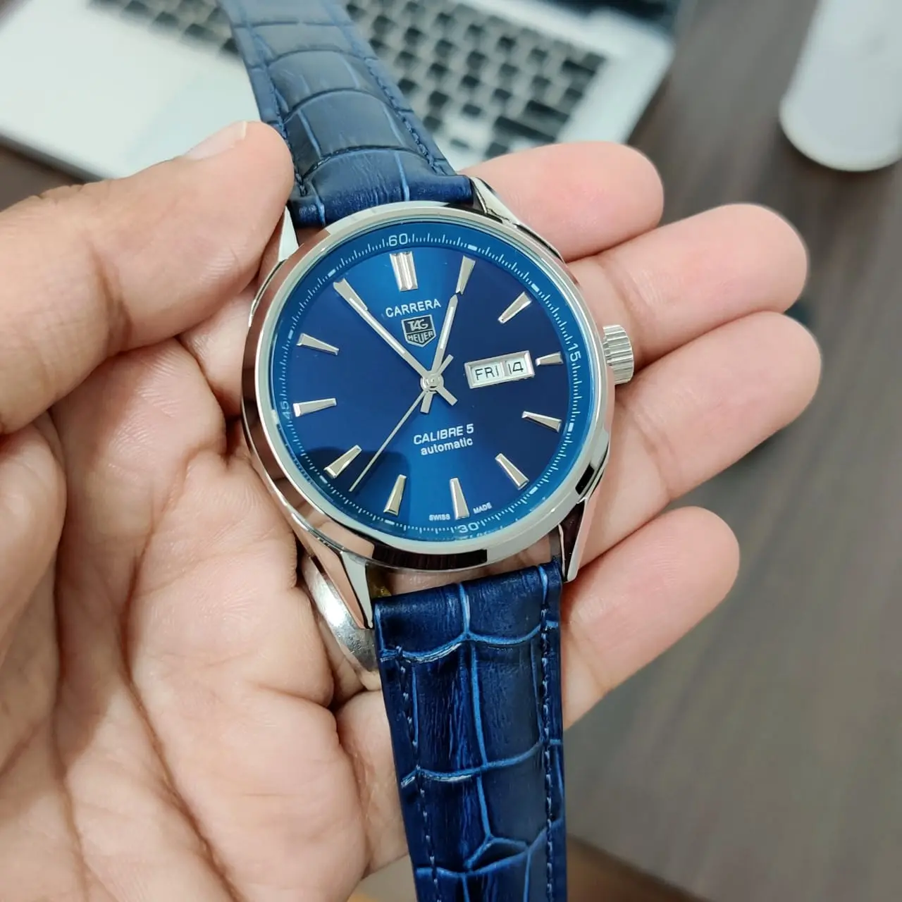 TAG Heuer Carrera — blue dial