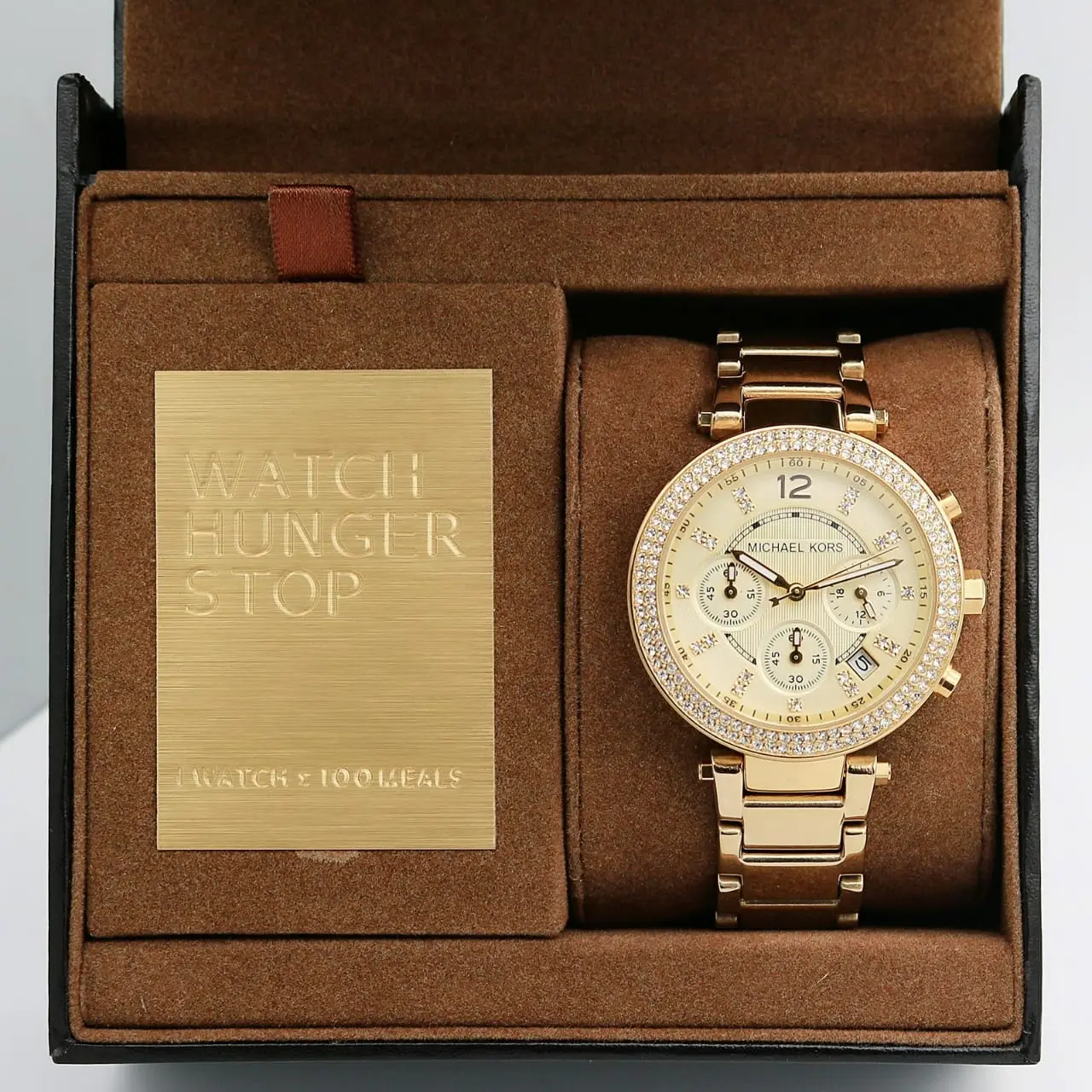 Michael Kors Parker — gold dial, gold