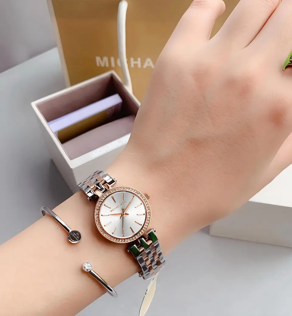 Michael Kors Dress watch — silver dial, two-tone