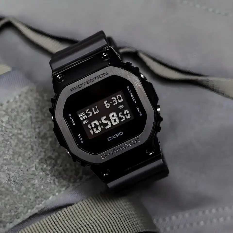 G-Shock GM-5600 — black dial, black case