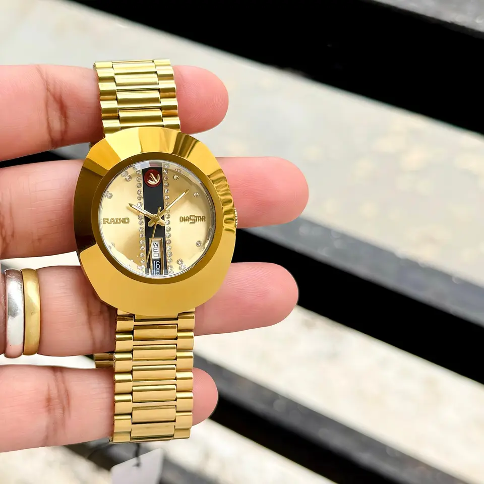 Rado DiaStar — gold dial, gold