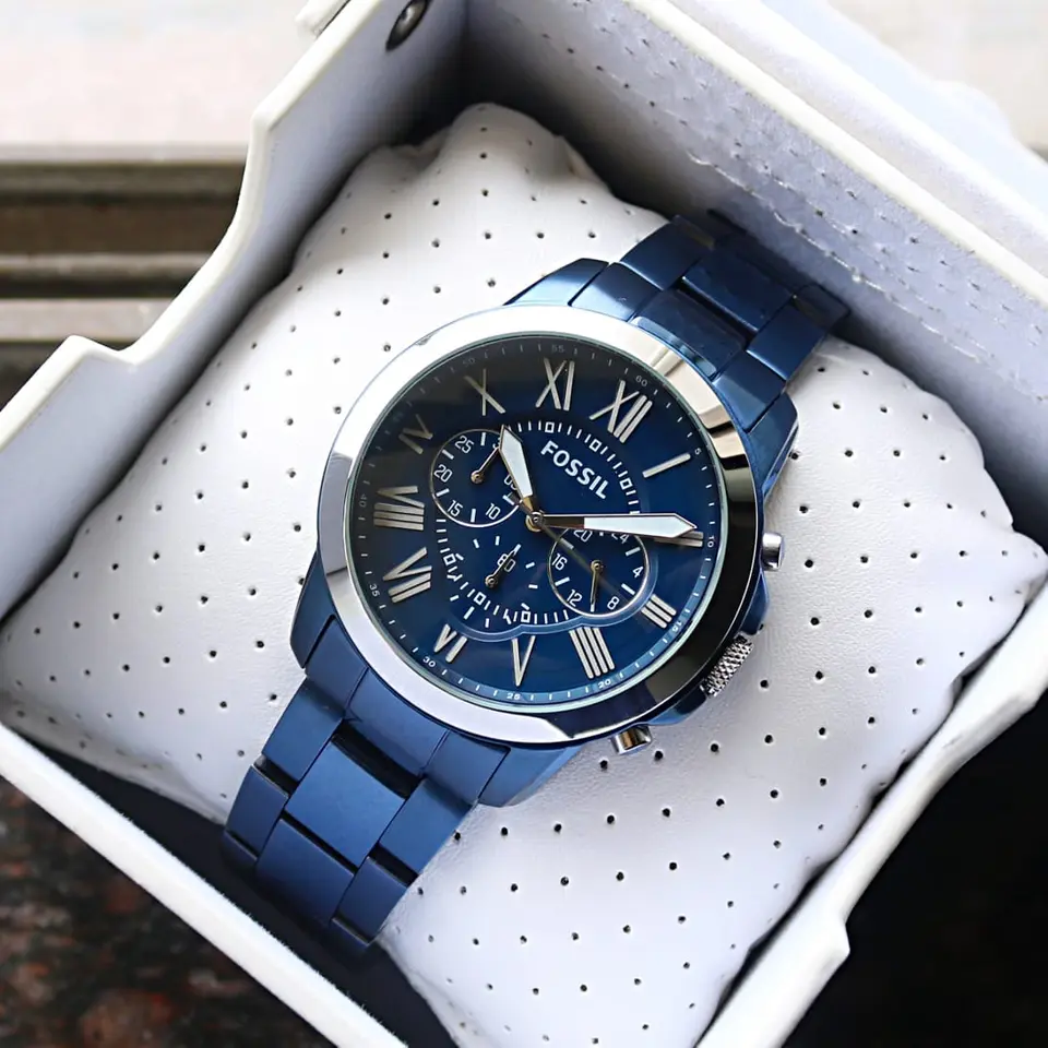 Fossil Grant — blue dial