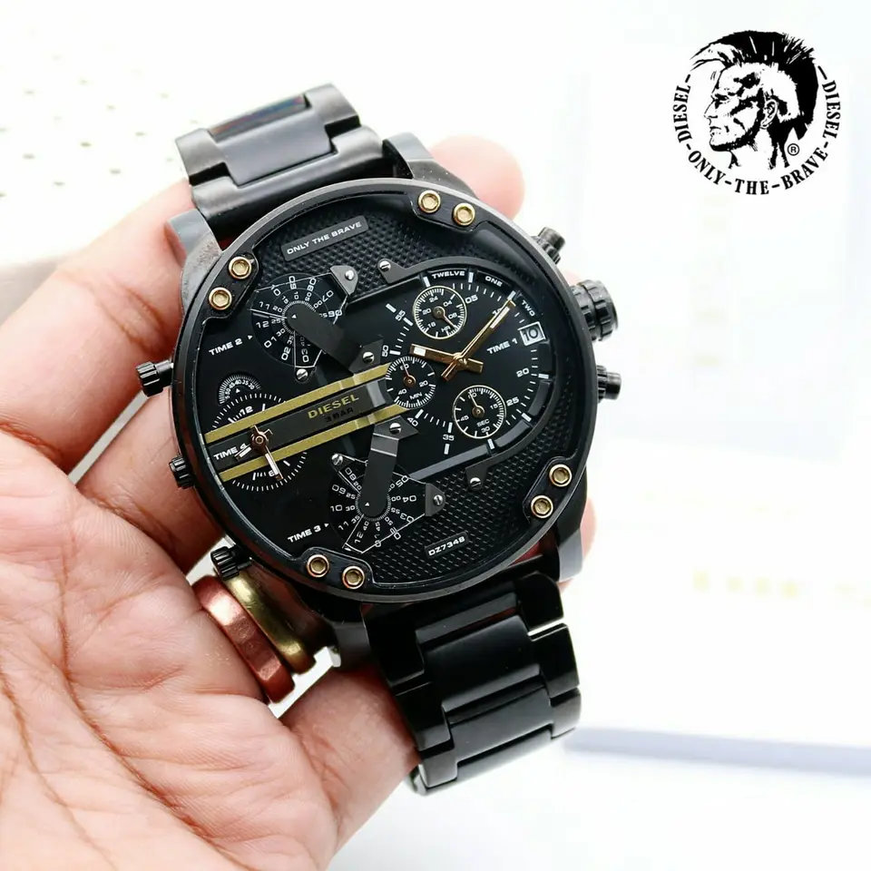 Diesel Mr. Daddy 2.0 — black dial, black case