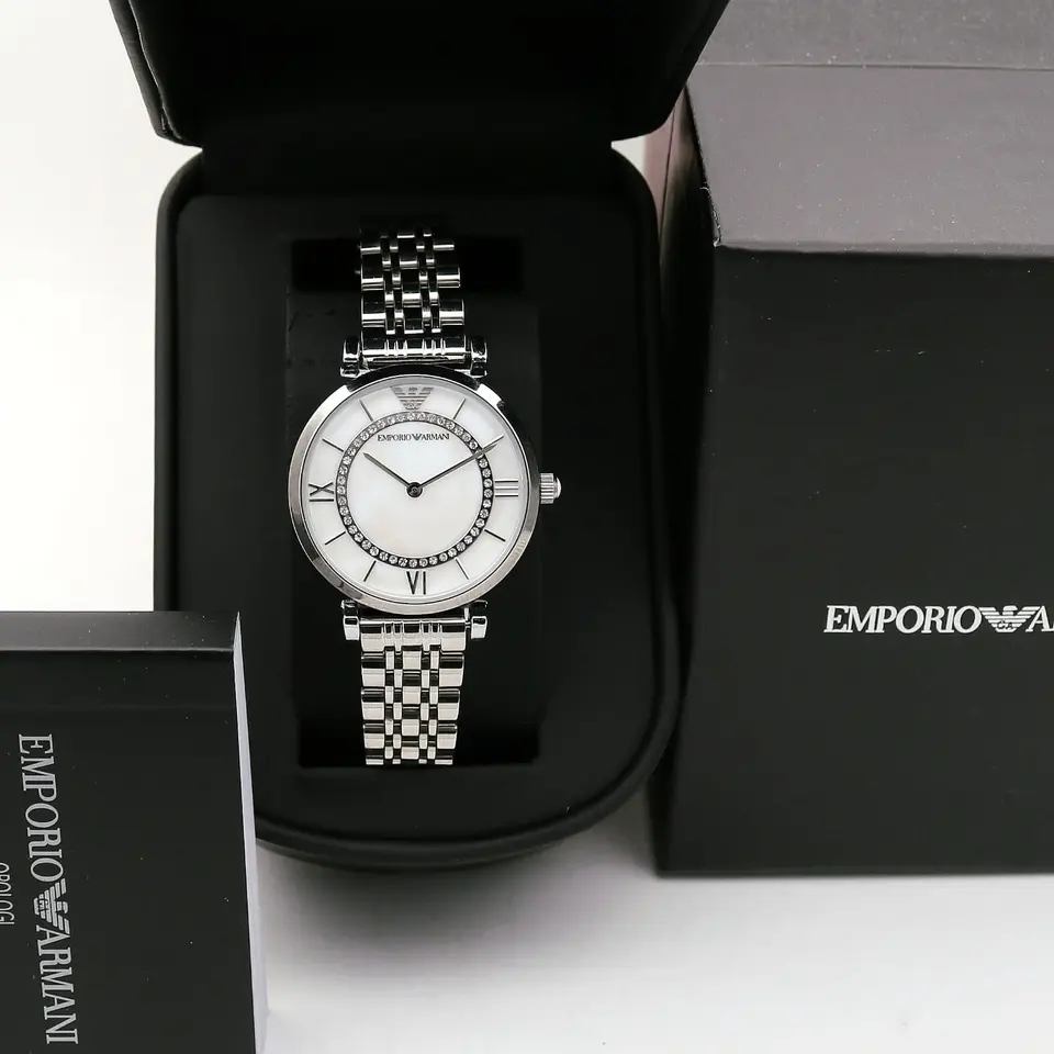 Emporio Armani Gianni T-Bar — white dial