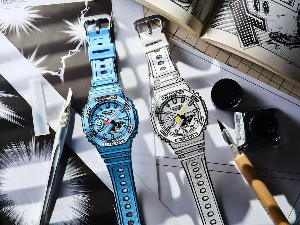 G-Shock GA-2100 — blue dial