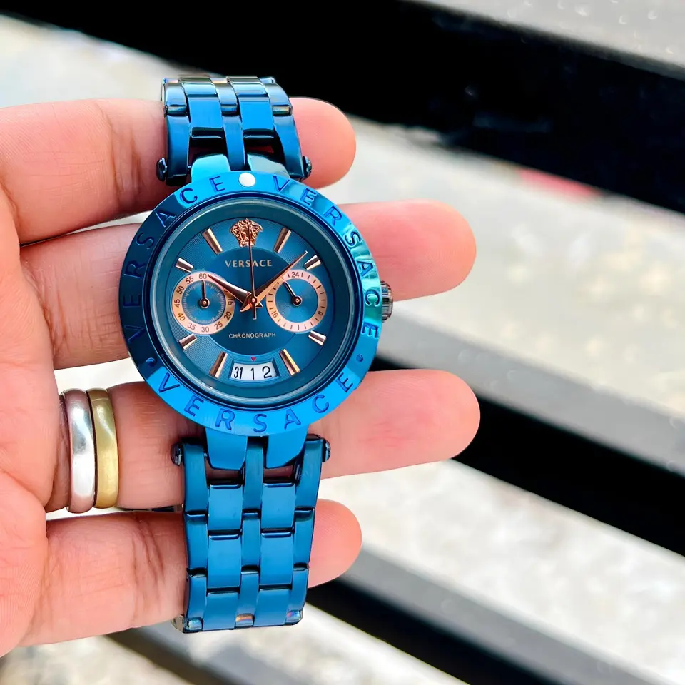 Versace Chronograph — blue dial
