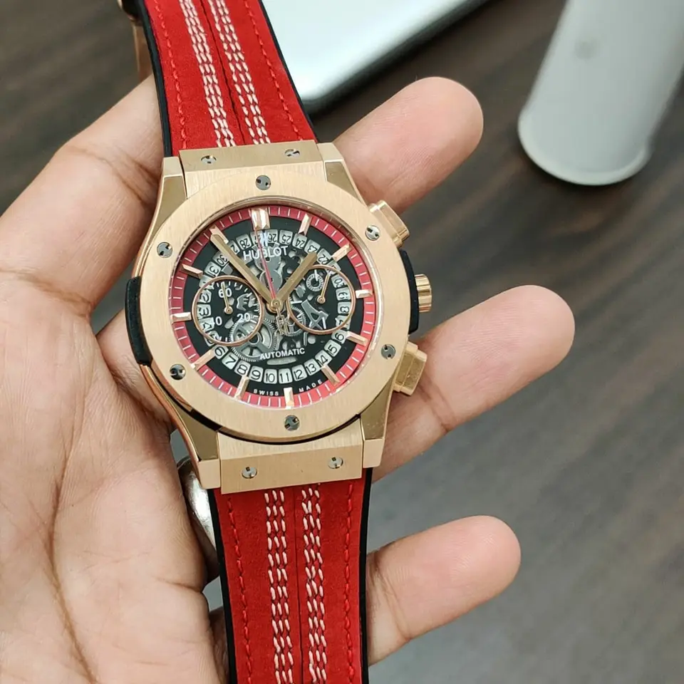 Hublot Big Bang — open-worked dial, rose gold