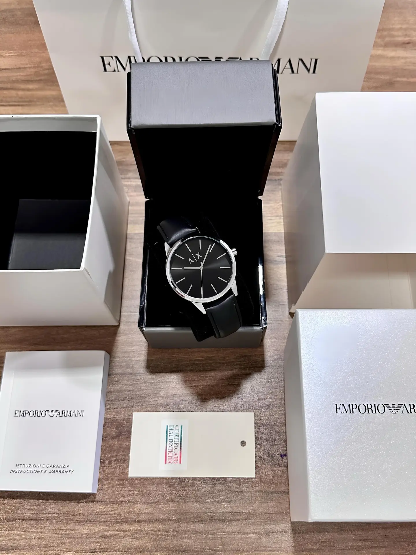 Emporio Armani Dress watch — black dial