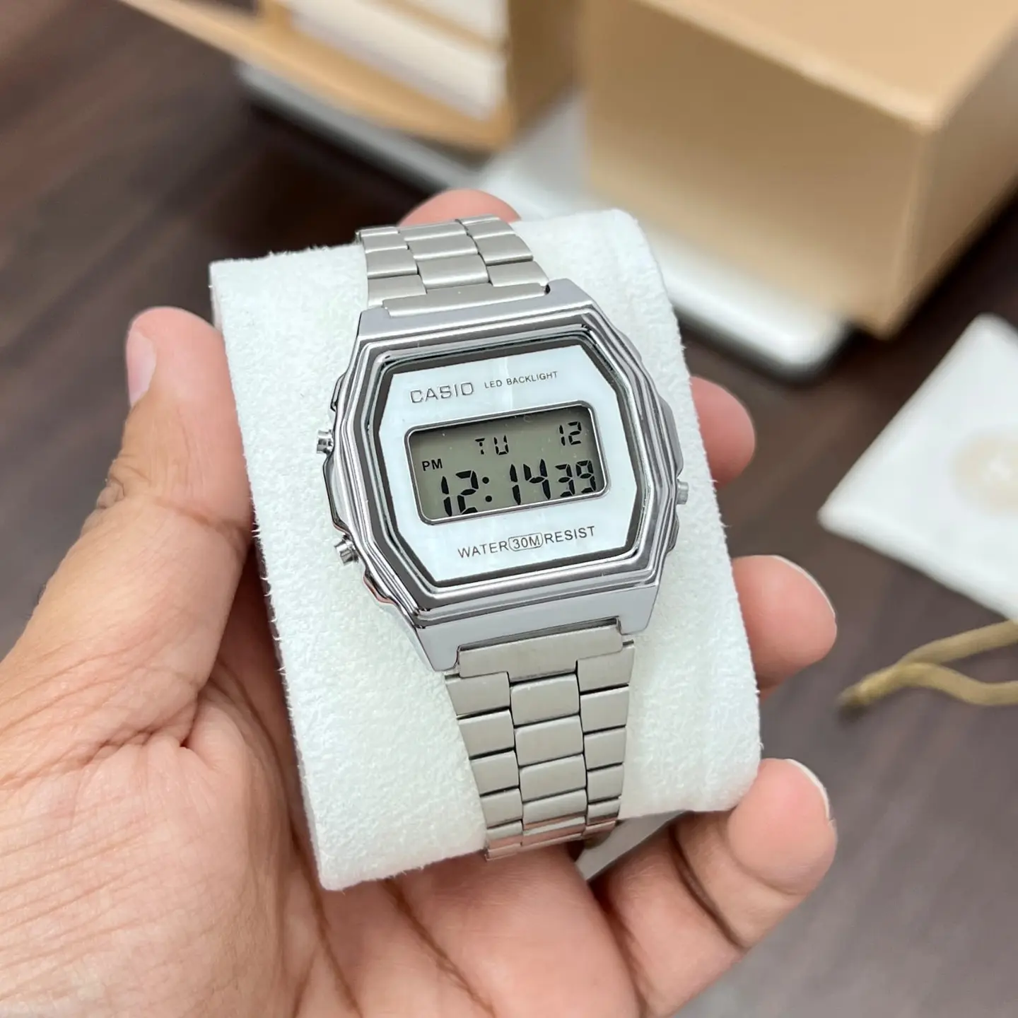 Casio Vintage A158 — white dial
