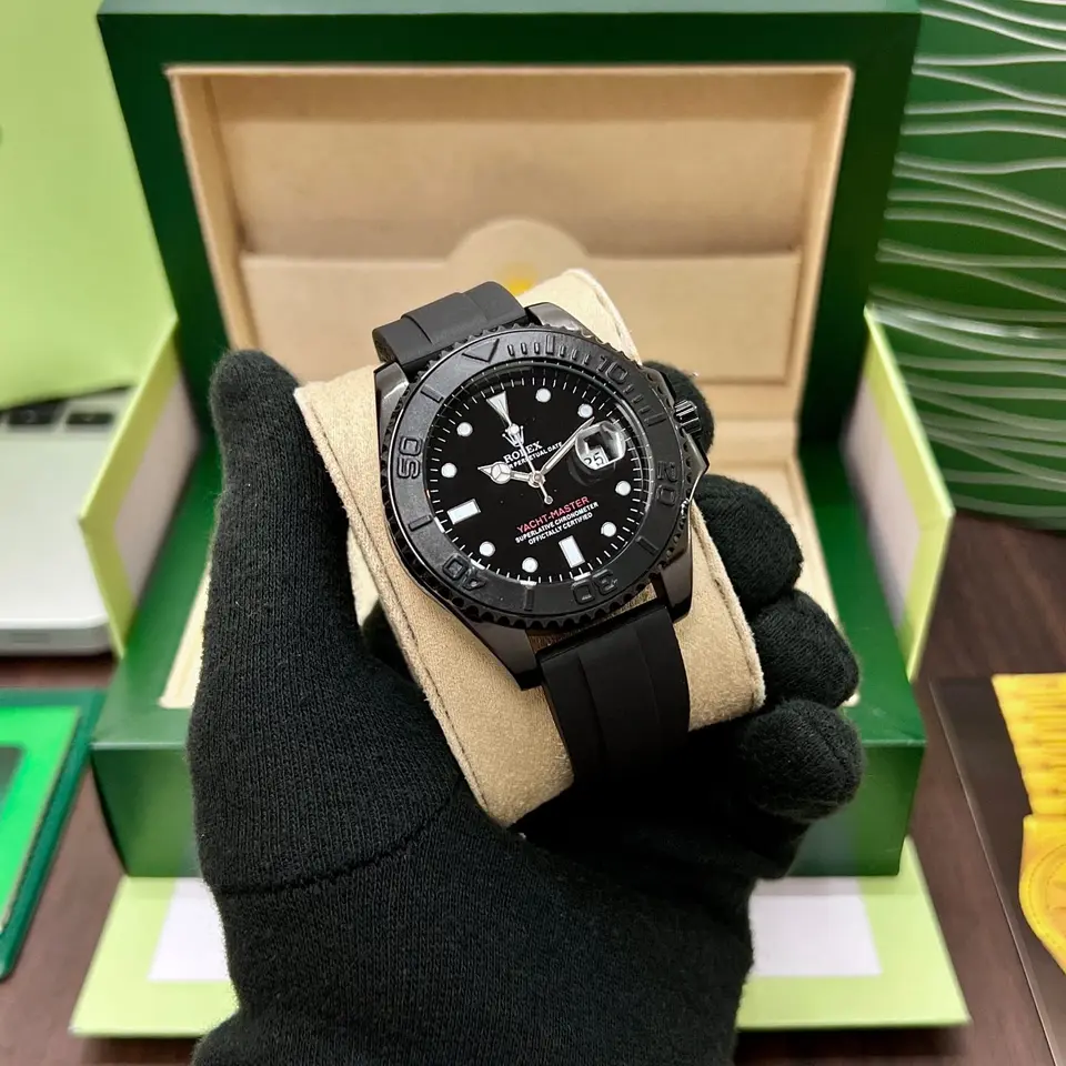 Rolex Yacht-Master — black dial, black case