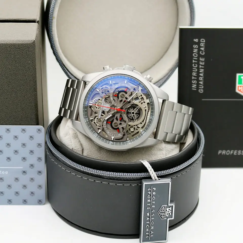 TAG Heuer Skeleton — open-worked dial