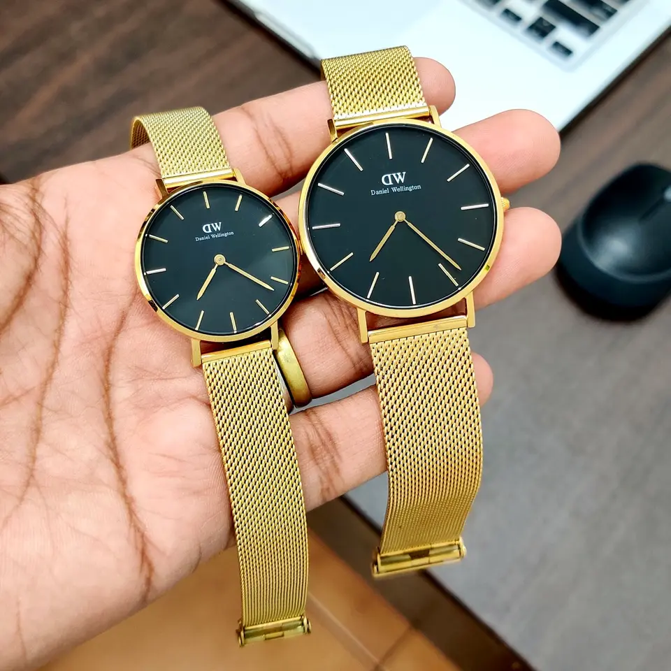 Daniel Wellington Classic — black dial, gold