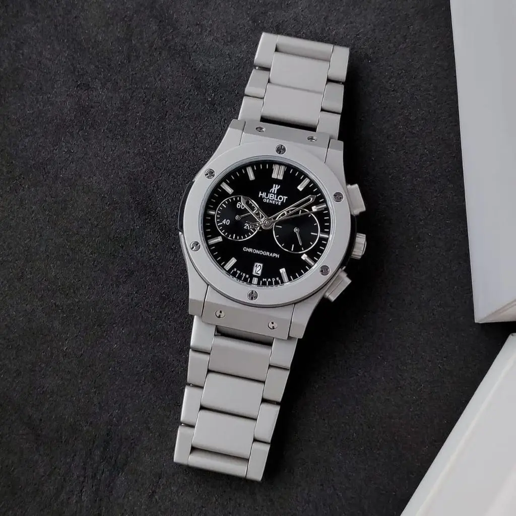 Hublot Classic Fusion — black dial, titanium