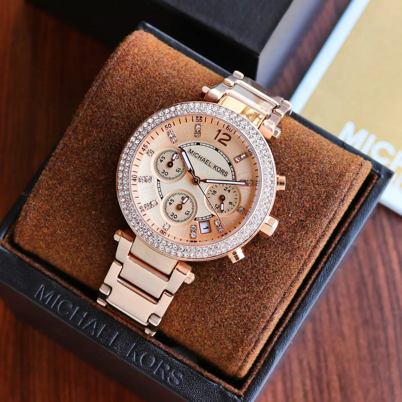 Michael Kors Parker — rose dial, rose gold