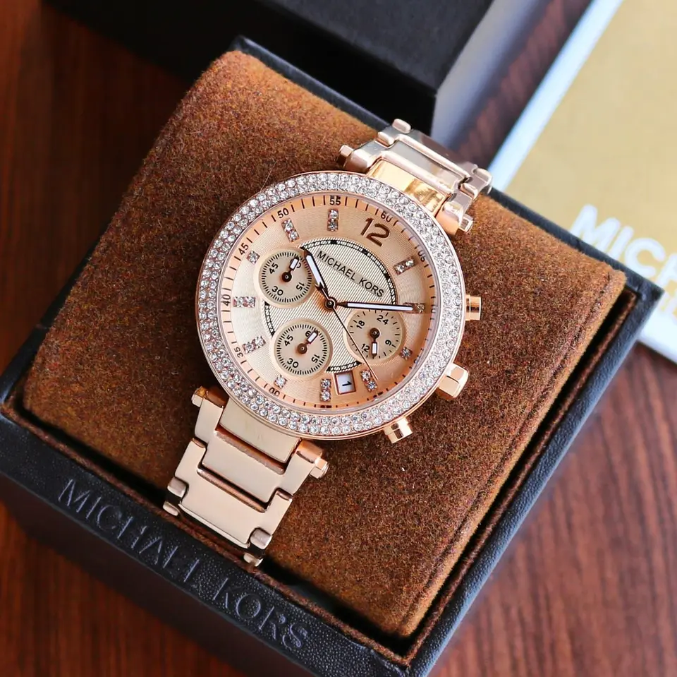 Michael Kors Parker — rose dial, rose gold