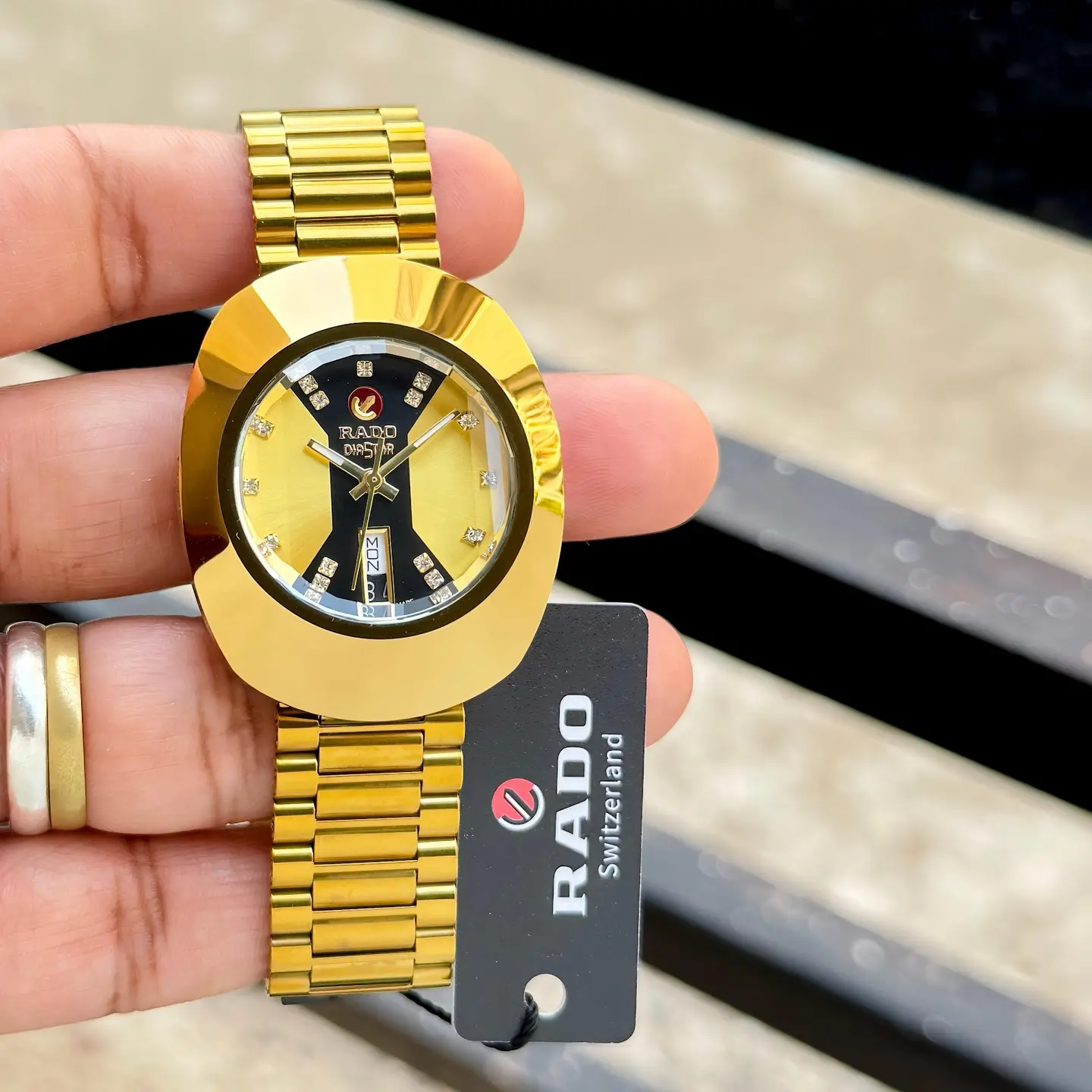 Rado DiaStar — gold dial, gold