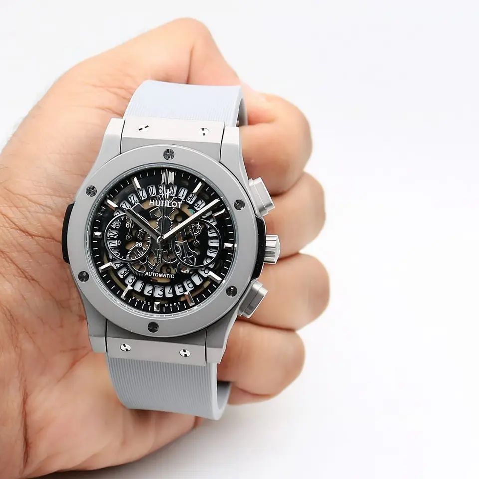 Hublot Classic Fusion — open-worked dial, titanium