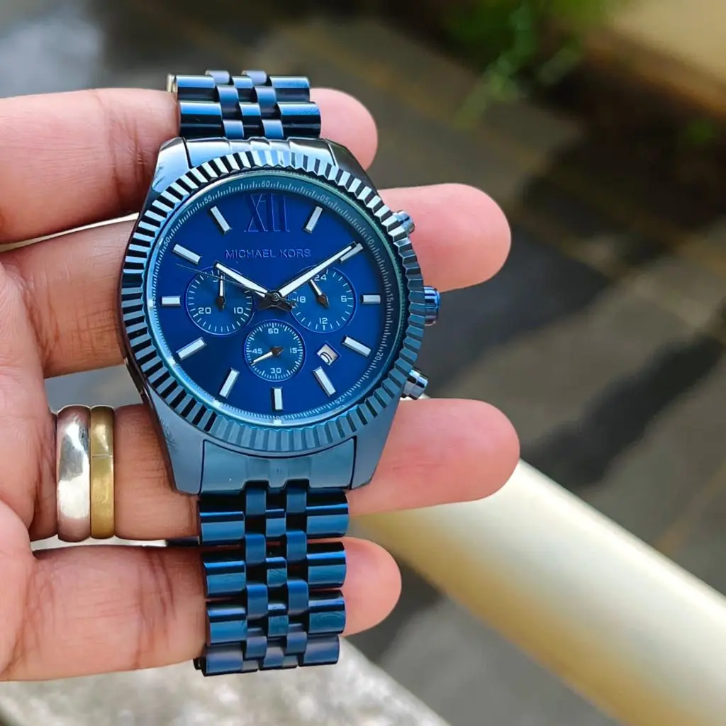 Michael Kors Lexington — blue dial