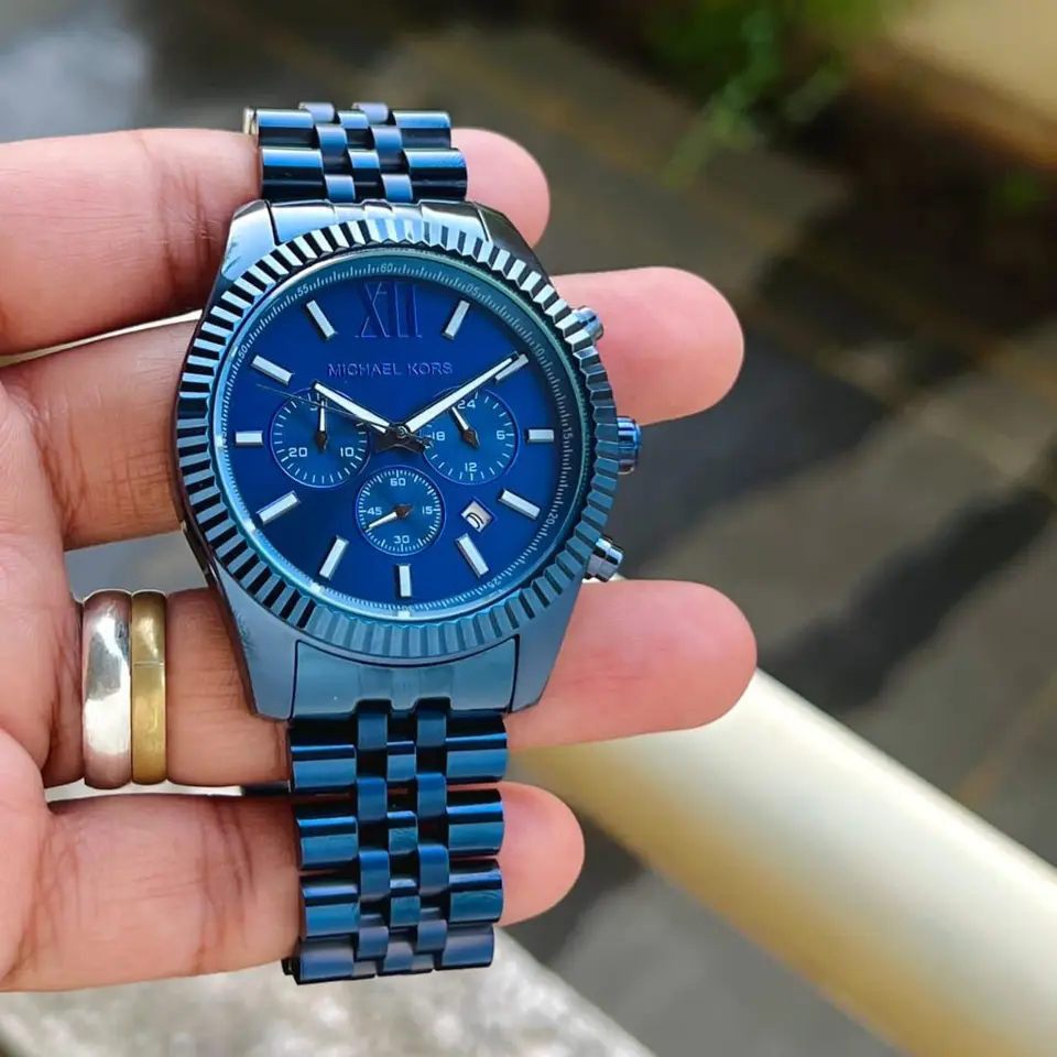 Michael Kors Lexington — blue dial