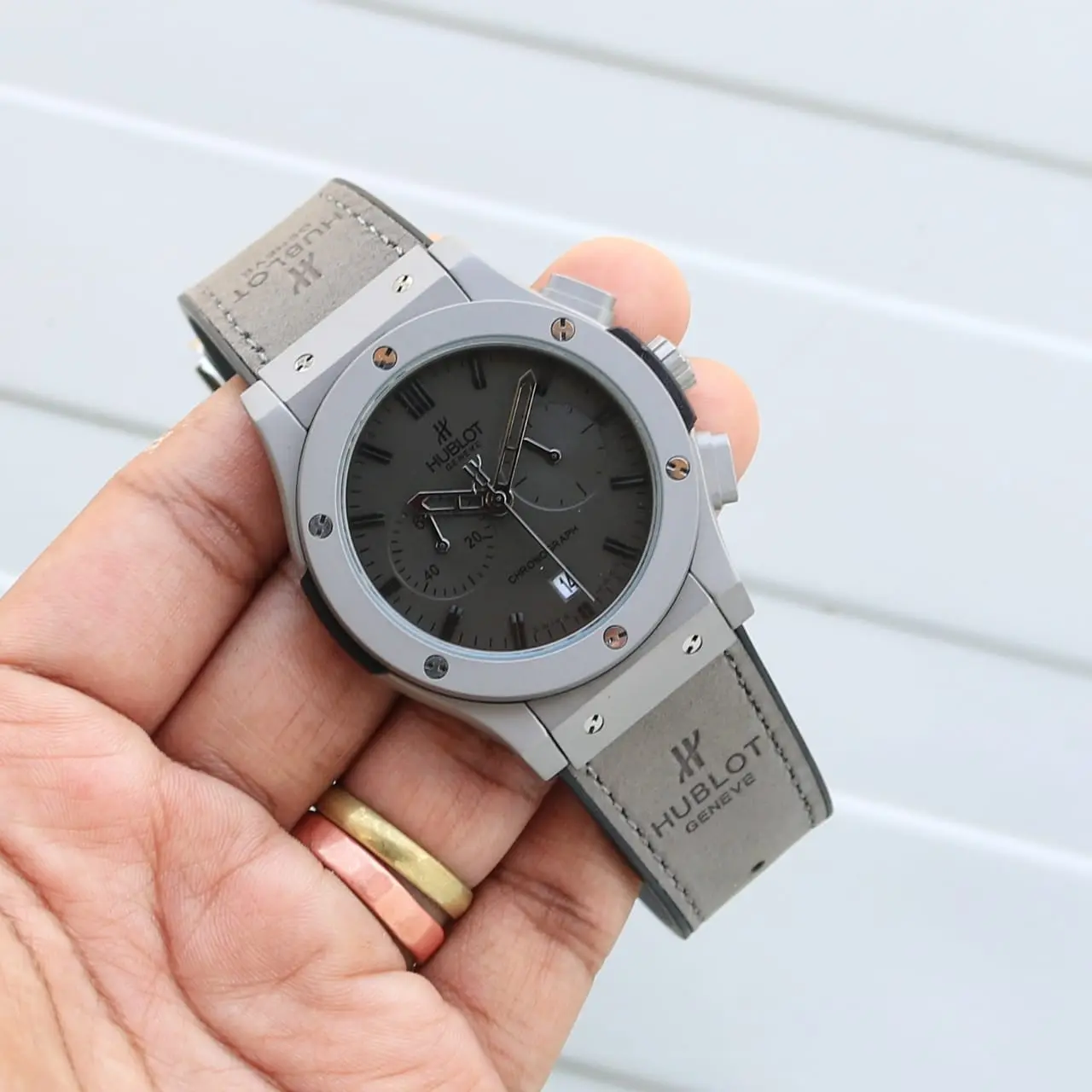 Hublot Classic Fusion — grey dial, titanium