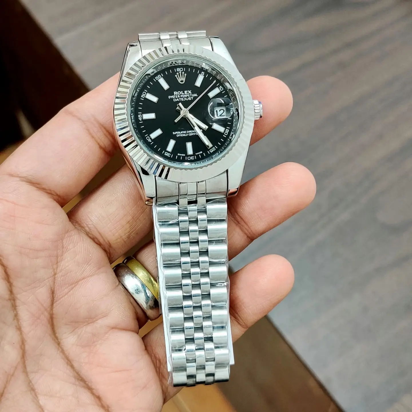 Rolex Datejust — black dial