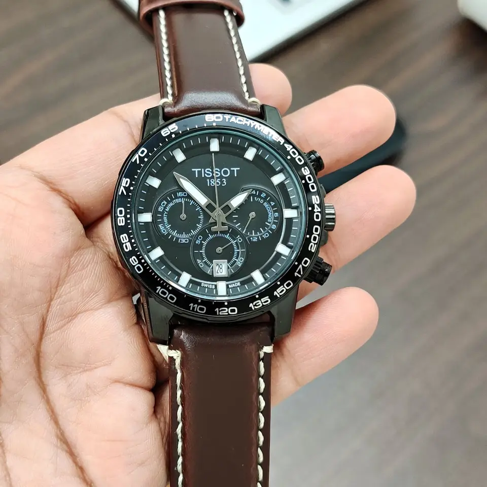 Tissot Supersport — black dial, black case