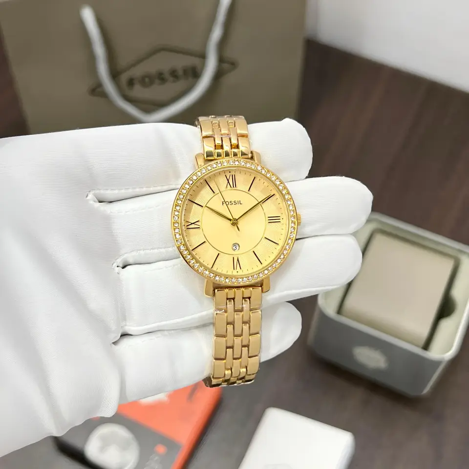 Fossil Jacqueline — gold dial, gold