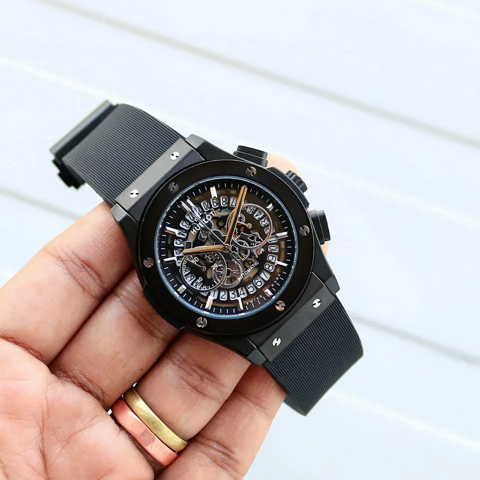 Hublot Classic Fusion — open-worked dial, black case