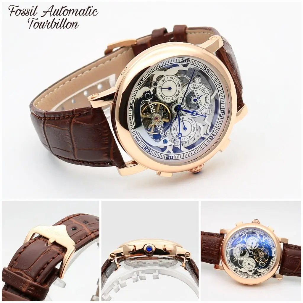 Cartier Skeleton — open-worked dial, rose gold