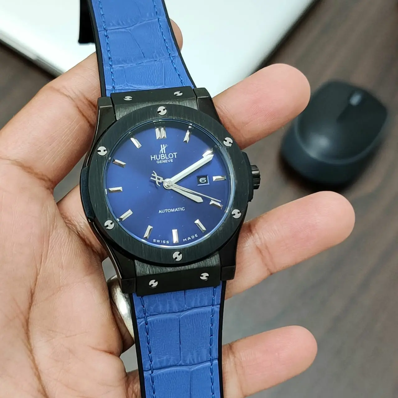 Hublot Classic Fusion — blue dial, black case