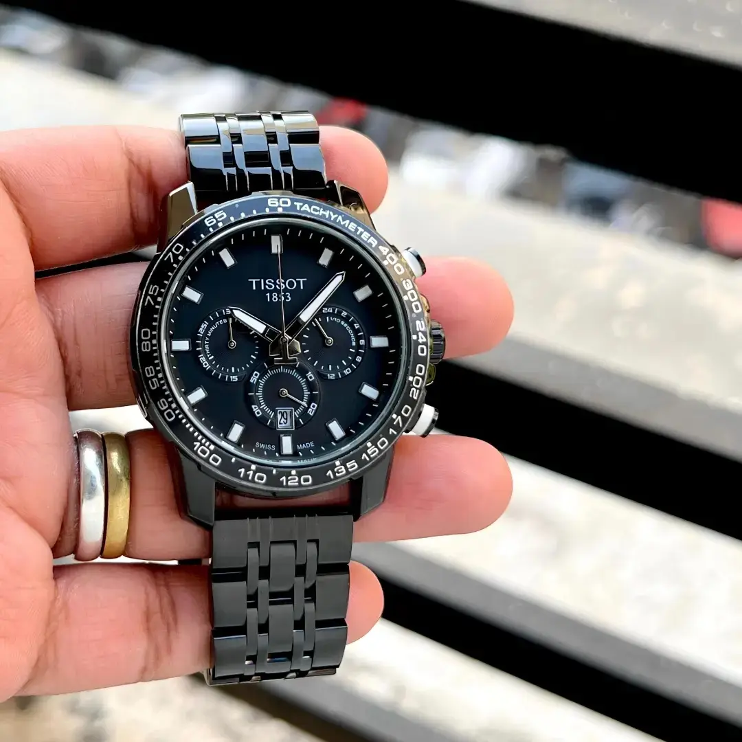 Tissot Supersport — black dial, black case