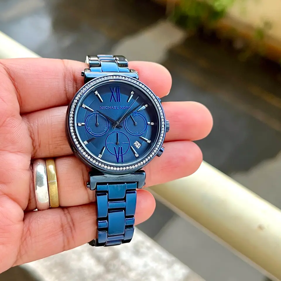 Michael Kors Chronograph — blue dial
