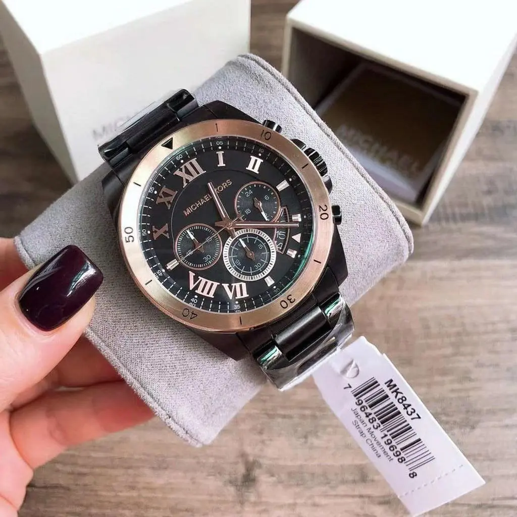 Michael Kors Brecken — black dial, black case