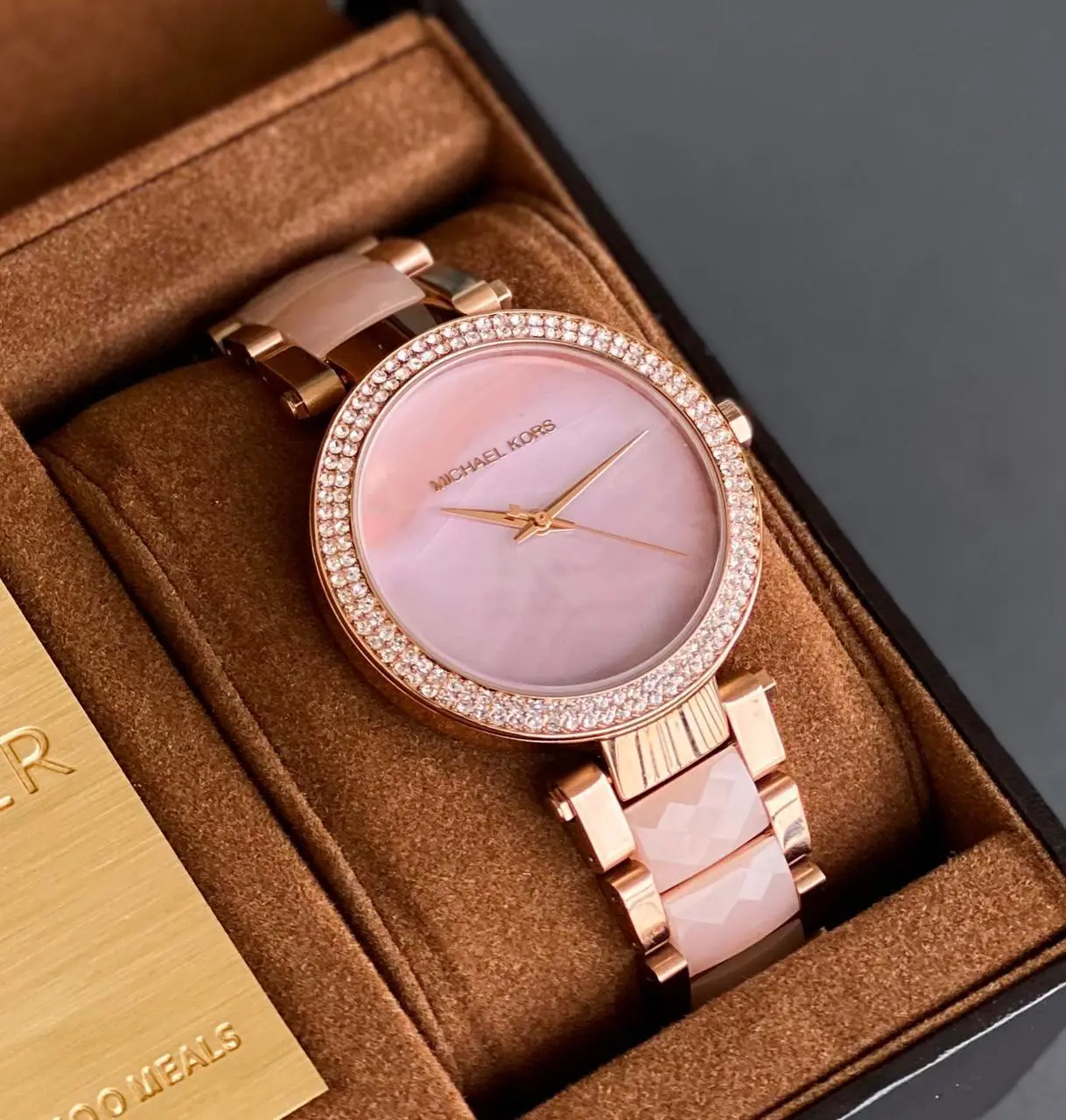 Michael Kors Dress watch — white dial, rose gold