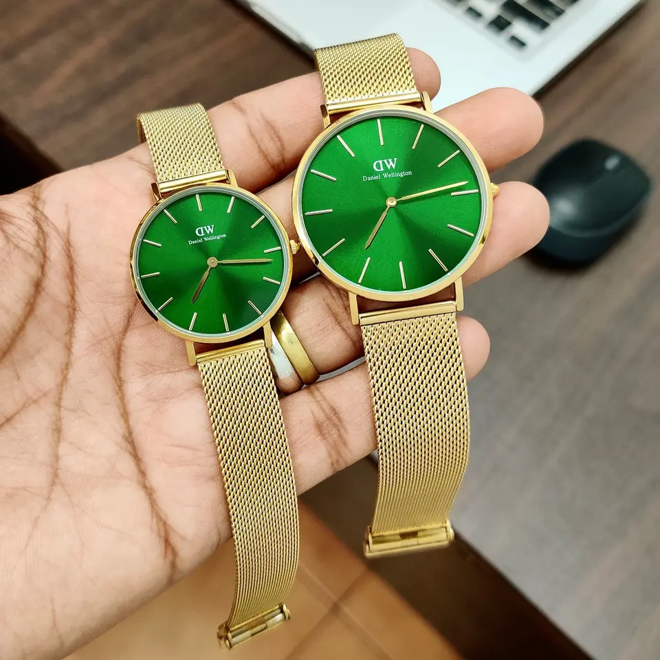 Daniel Wellington Classic — green dial, gold