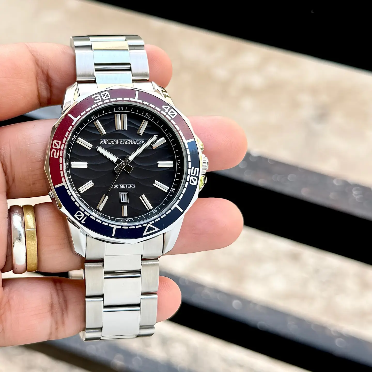 Emporio Armani Diver — black dial