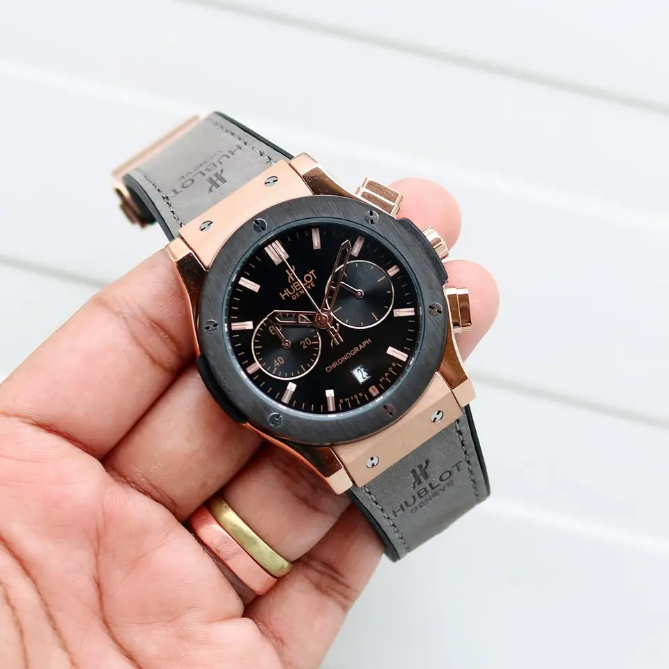 Hublot Classic Fusion — black dial, rose gold