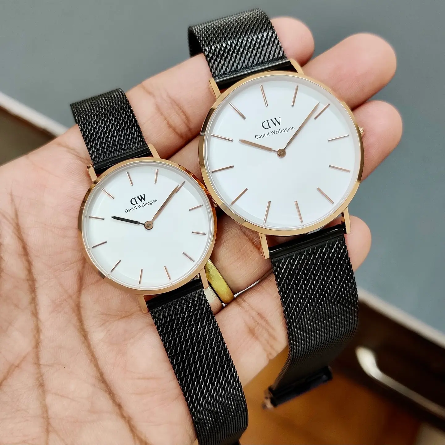 Daniel Wellington Classic — white dial, rose gold