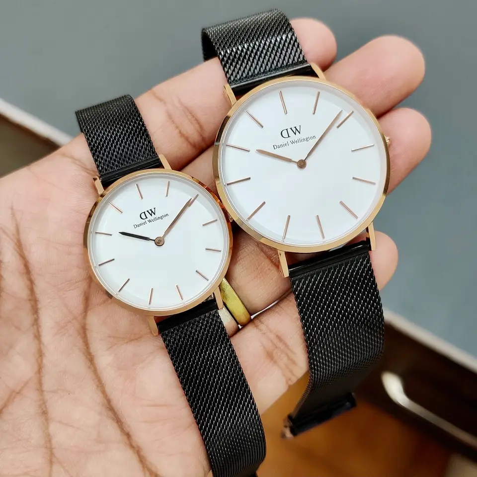 Daniel Wellington Classic — white dial, rose gold