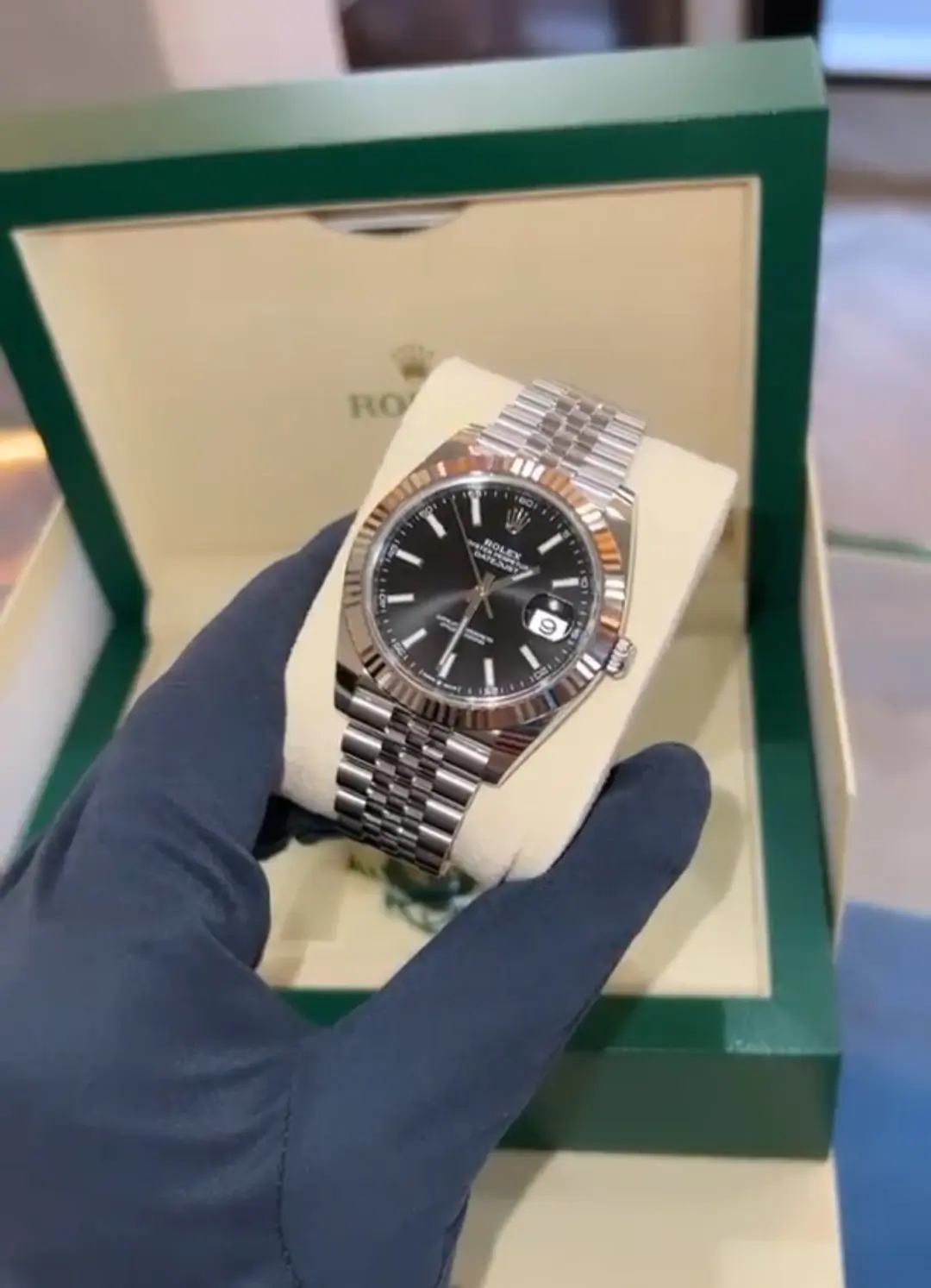 Rolex Datejust — black dial