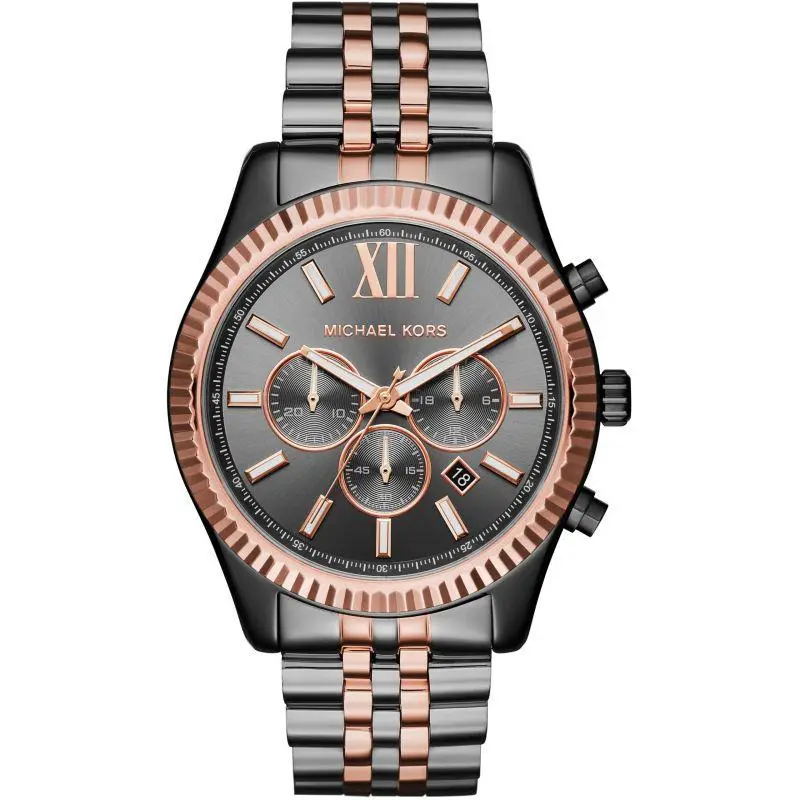 Michael Kors Lexington — grey dial, two-tone