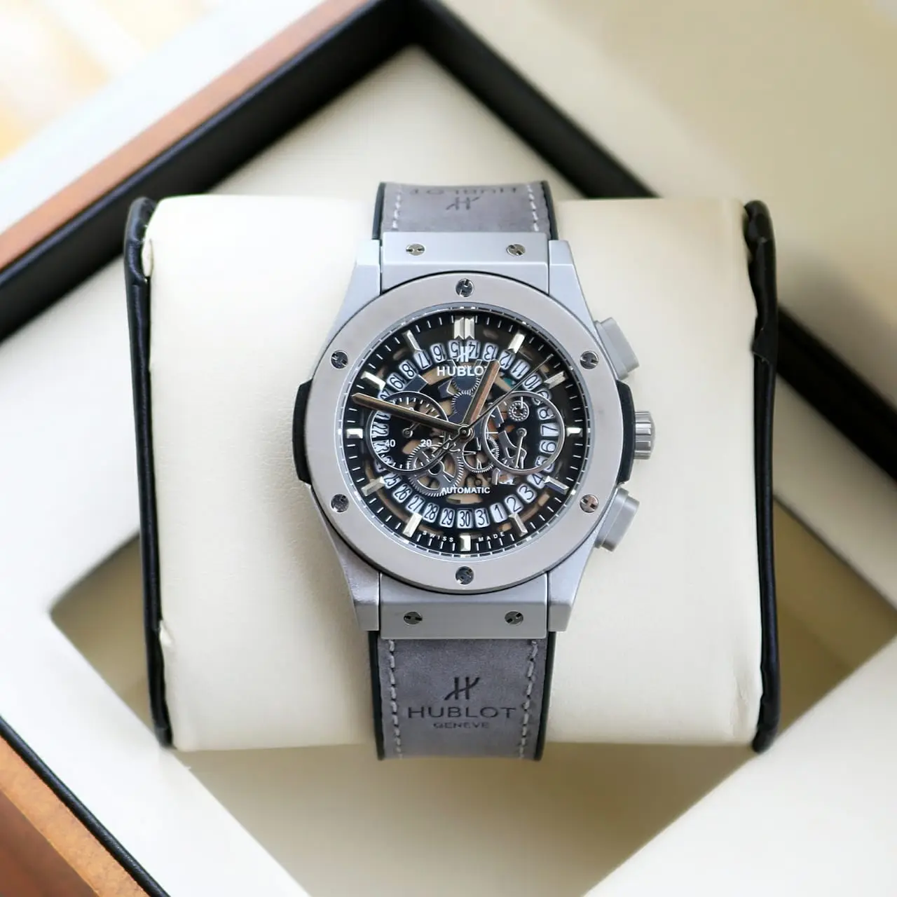 Hublot Classic Fusion — open-worked dial, titanium