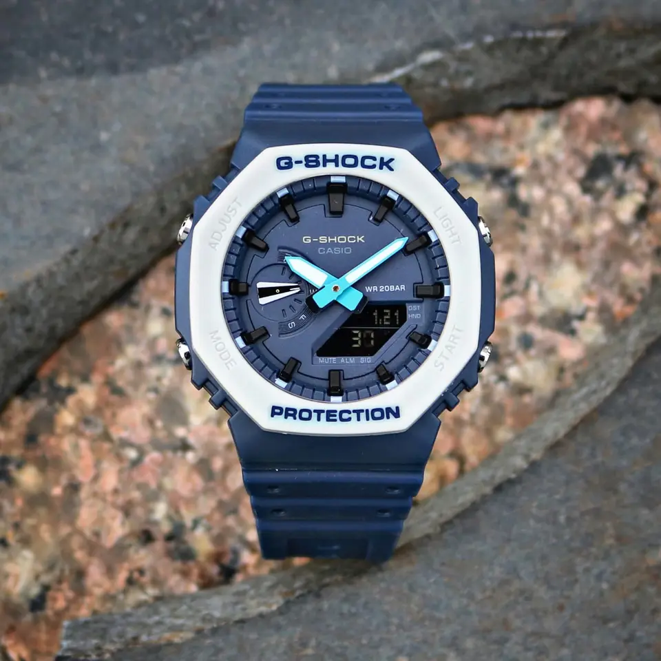 G-Shock GA-2100 — blue dial