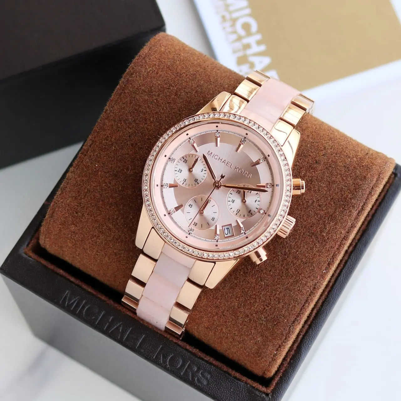 Michael Kors Ritz — rose dial, rose gold