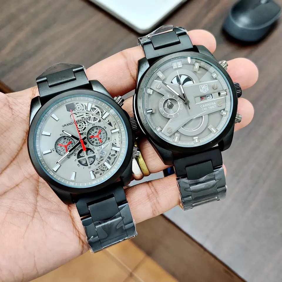 TAG Heuer Skeleton — grey dial, black case