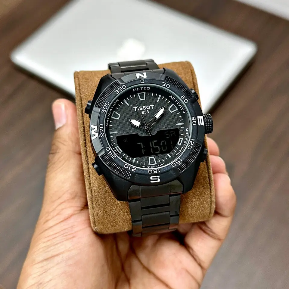Tissot T-Touch — black dial, black case
