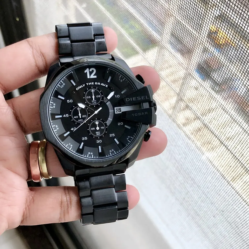 Diesel Mega Chief — black dial, black case