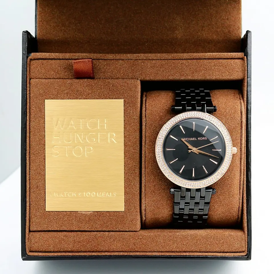 Michael Kors Darci — black dial, black case