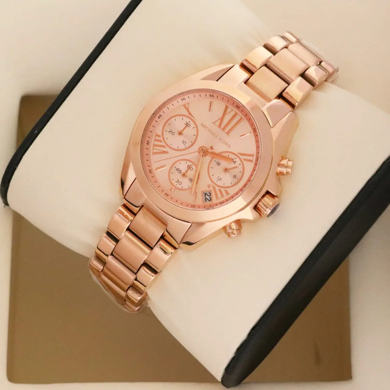 Michael Kors Bradshaw — rose dial, rose gold