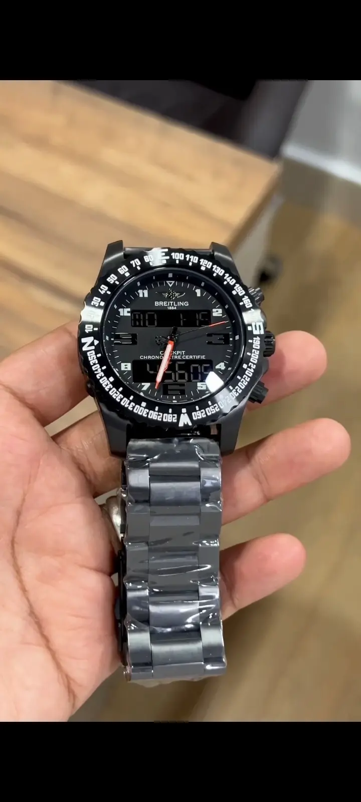 Breitling Sport — black dial, black case
